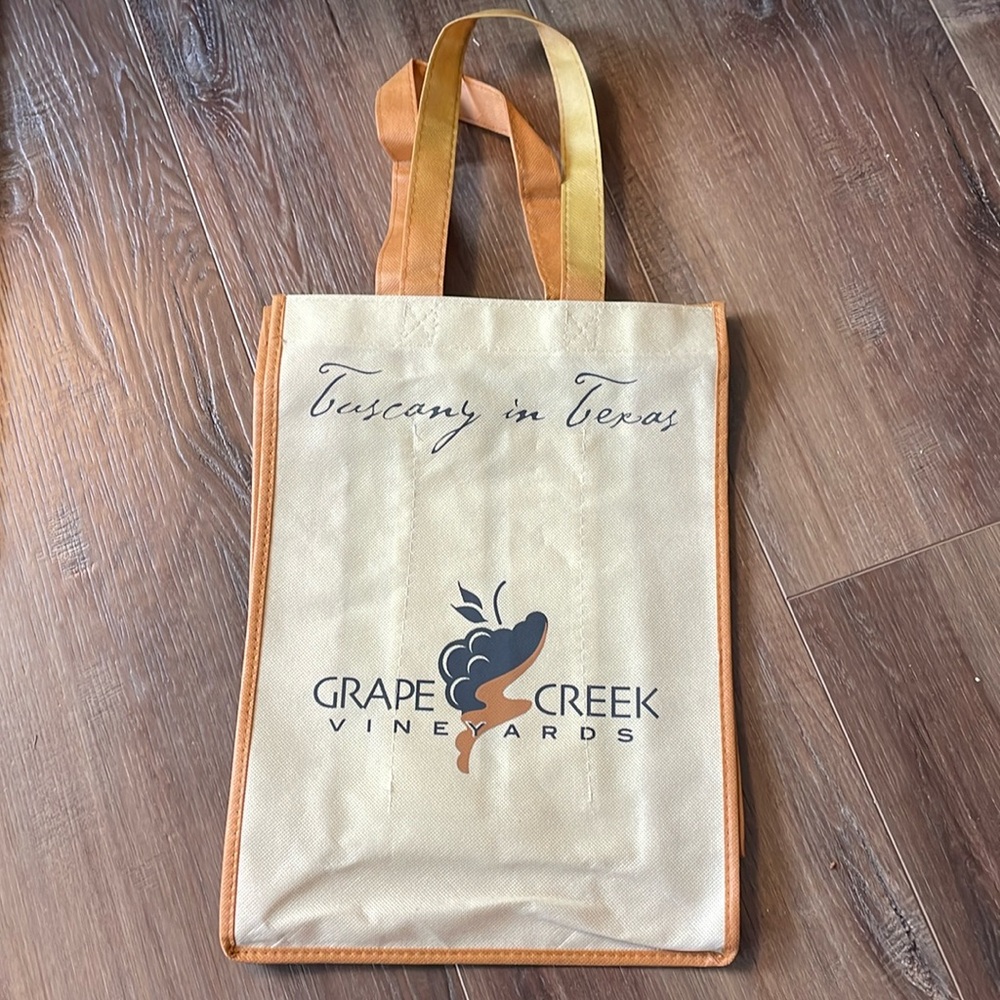 Tote Bag Tuscany in Texas Wine Grape Creek Vineyards Fredericksburg, TX
